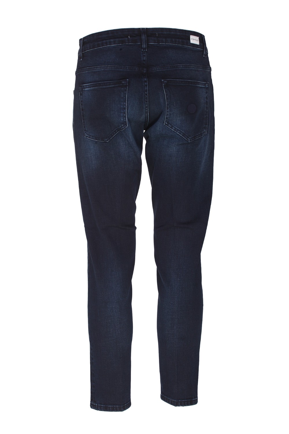 shop DON THE FULLER Saldi Jeans: Don The Fuller jeans "Yaren" in cotone.
Chiusura con bottone e zip.
Modello cinque tasche.
Tapered fit.
Composizione: 99% Cotone 1% Elastan.
Fabbricato in Italia.. YAREN  DTFNB FW1718-BLU/BLACK number 2092033